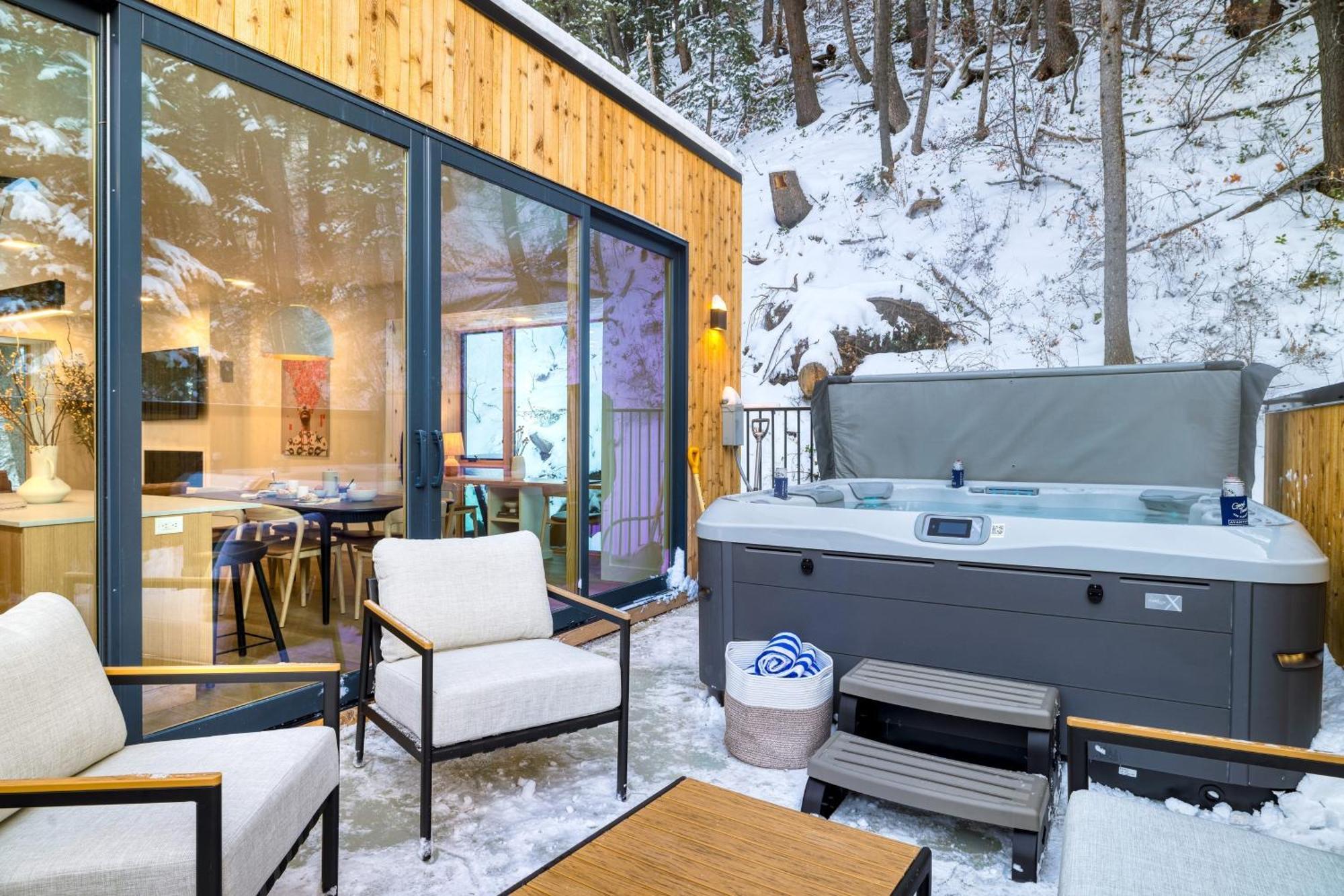 Parkview Mountain House Luxury Ski Home W Hot Tub Near Trails Downtown Park Stadt Exterior foto